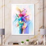 Abstract Colorful Spring Flowers