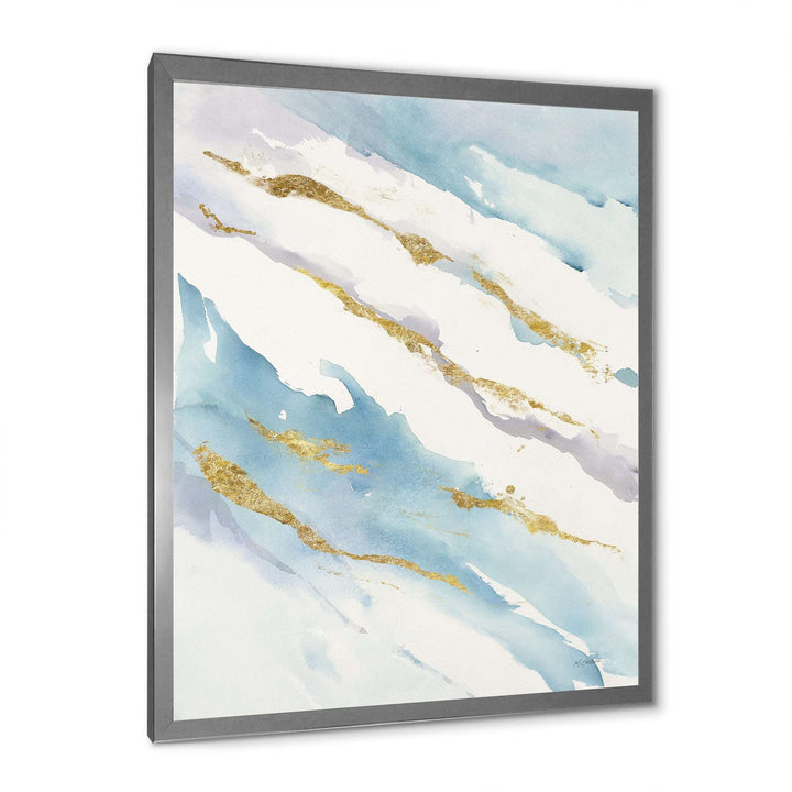 Abstract Drift v2 Framed Print Matte White - 1.5" Width