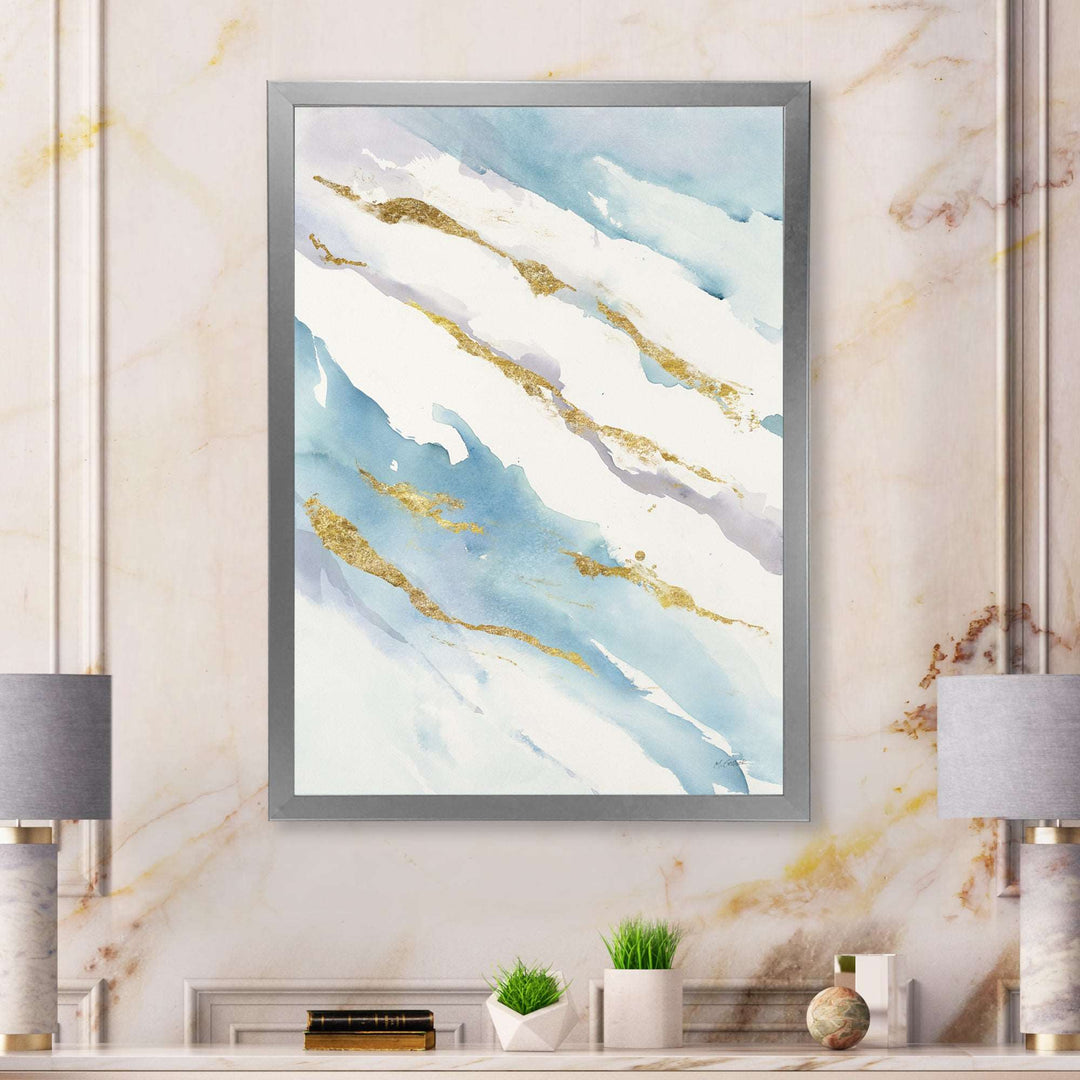 Abstract Drift v2 Framed Print Matte White - 1.5" Width