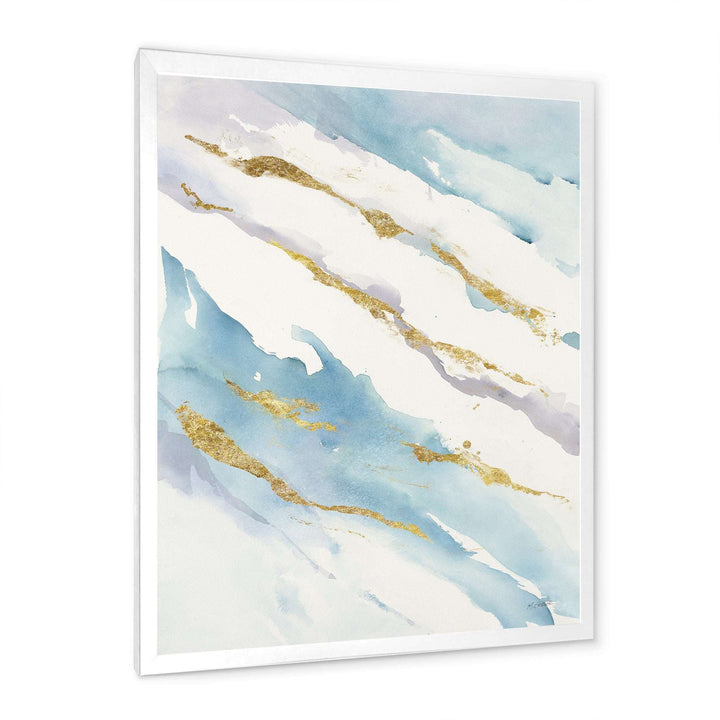 Abstract Drift v2 Framed Print Matte White - 1.5" Width