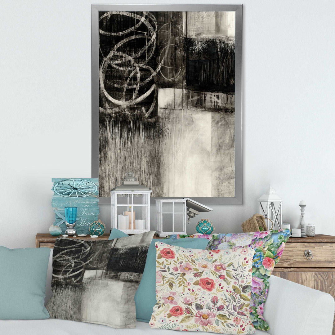 A Geometric Day I Framed Print Matte White - 1.5" Width