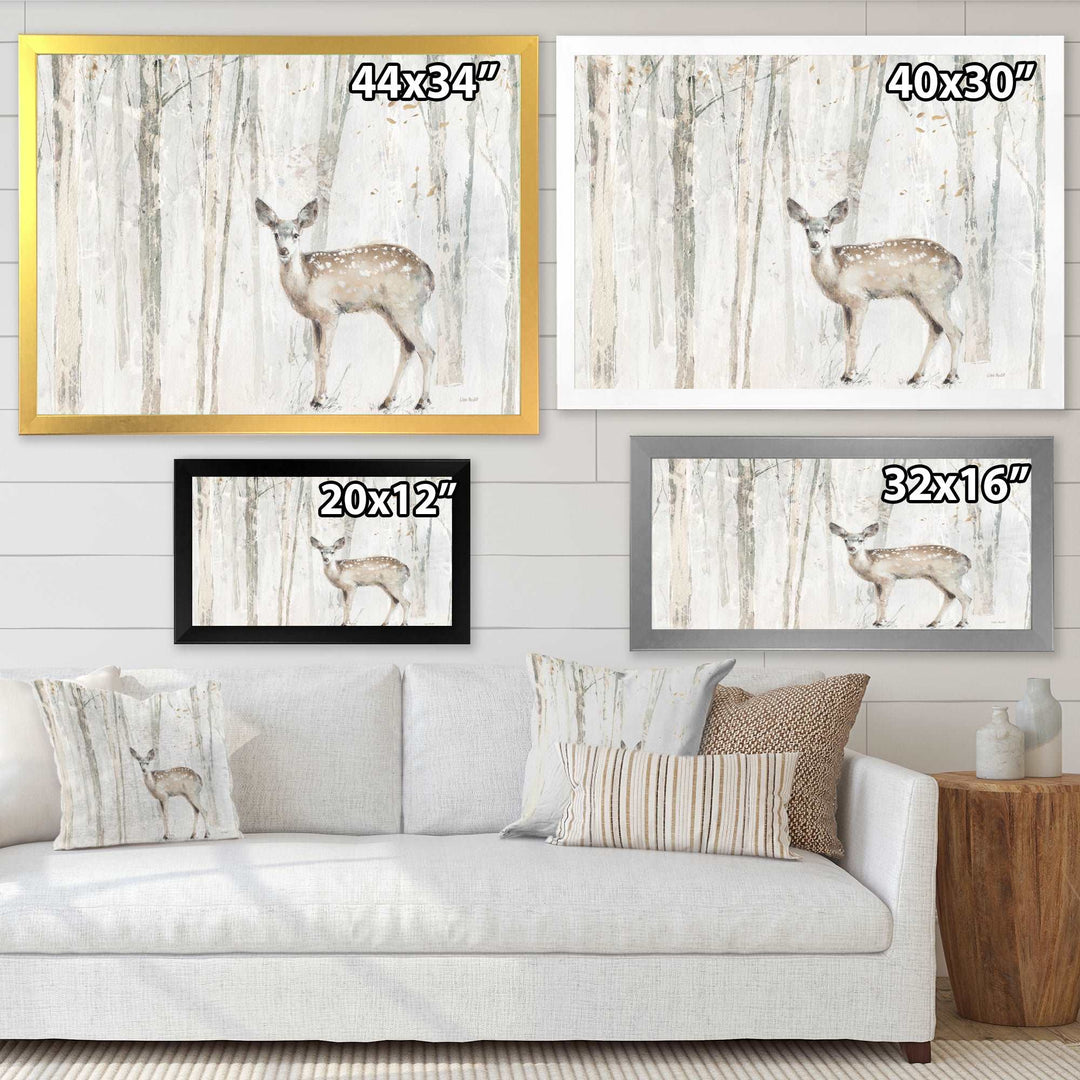 A Woodland Walk into the Forest I Framed Print Matte White - 1.5" Width