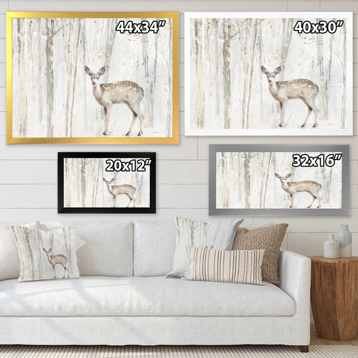 A Woodland Walk into the Forest I Framed Print Matte White - 1.5" Width