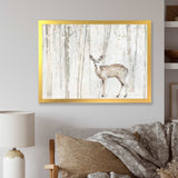 A Woodland Walk into the Forest I Framed Print Vibrant Gold - 1.5" Width