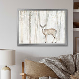 A Woodland Walk into the Forest I Framed Print Matte White - 1.5" Width