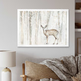 A Woodland Walk into the Forest I Framed Print Matte White - 1.5" Width