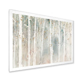 A Woodland Walk into the Forest III Framed Print Matte White - 1.5" Width