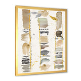 Abstract Gold Birch Trees I Framed Print Vibrant Gold - 1.5" Width