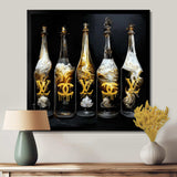 Fashion Designer Champagne Bottles - Fashion Canvas Wall Art