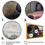 30S Ford Car In Barn VI Framed Print Vibrant Gold - 1.5"Width