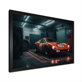 Orange Exotic Car Photography - Cars Race Exotic Canvas Wall Art