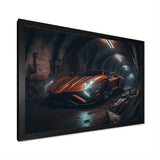 Orange Body kit Exotic Car Photography - Cars Race Exotic Canvas Wall Art