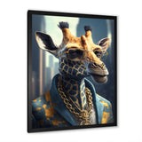 Giraffe Ganster - Gold Giraffe Wall Art