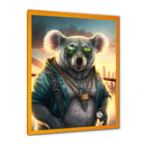 Koala Gangster In NYC - Koala Large Canvas Wall Art