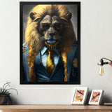 Lion Gangster In NYC - Lion Home Decor Art