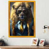 Lion Gangster In NYC - Lion Home Decor Art