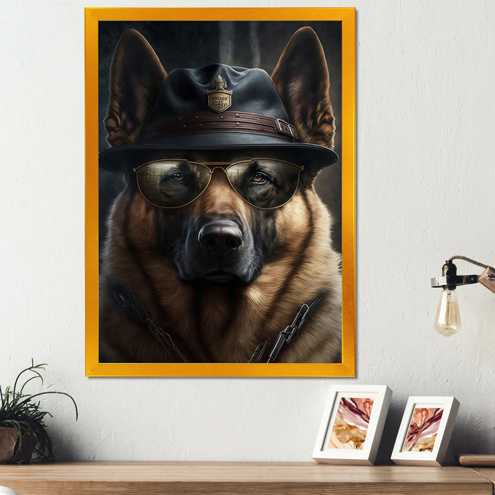 Mafia German Shepard - Dog Wall Art Prints