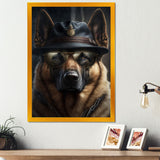 Mafia German Shepard - Dog Wall Art Prints