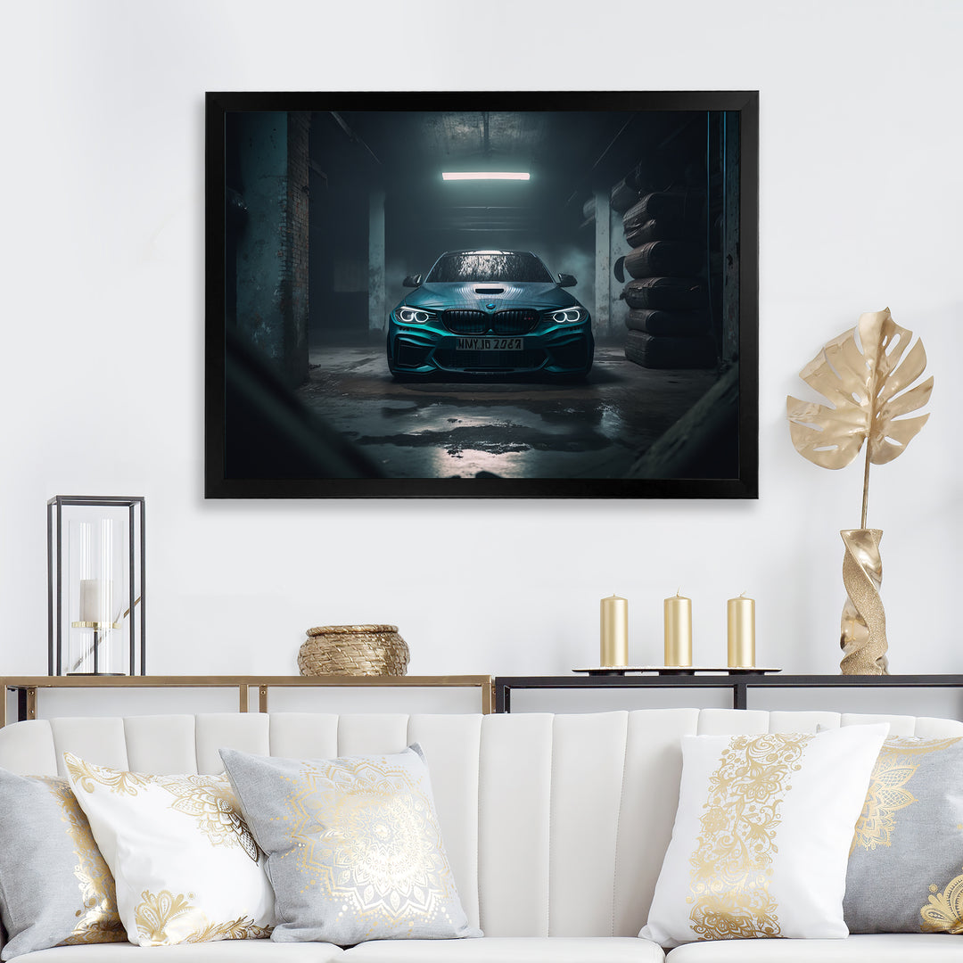 240 In Underground Garage - Car Exotic Canvas Wall Art