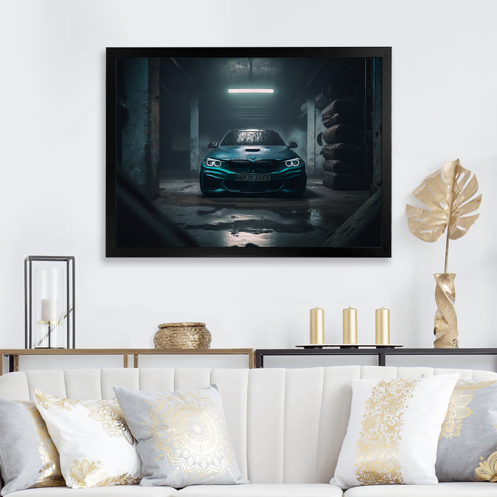240 In Underground Garage - Car Exotic Canvas Wall Art