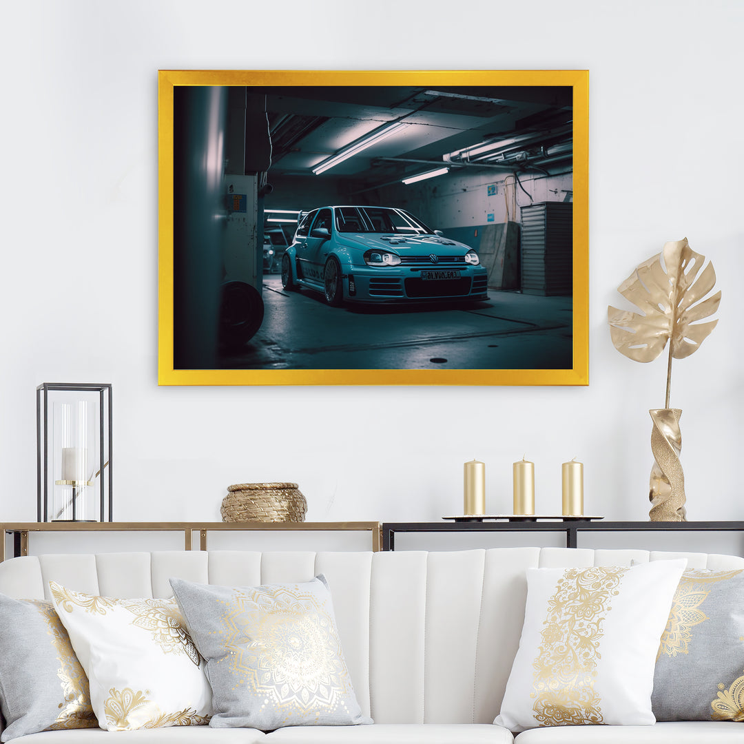 32R In Underground Garage - Car Exotic Canvas Wall Art