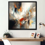 Orange And Blue Abstract Mixed Colors IV - Abstract Canvas Wall Art