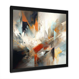 Orange And Blue Abstract Mixed Colors IV - Abstract Canvas Wall Art