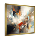 Orange And Blue Abstract Mixed Colors IV - Abstract Canvas Wall Art