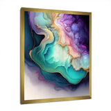 Blue Purple Abstract Geode II - Abstract Canvas Wall Art