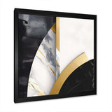 Marble Painting Shapes - Abstract Canvas Wall Art