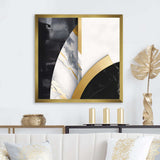 Marble Painting Shapes - Abstract Canvas Wall Art