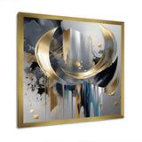 Abstract Shapes And Lines I - Abstract Canvas Wall Art