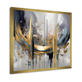 Shapes And Lines Abstract Marble III - Abstract Canvas Wall Art