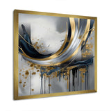 Shapes And Lines Abstract Marble V - Abstract Canvas Wall Art