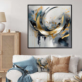 Soft Colors Marble Abstract IV - Abstract Canvas Wall Art