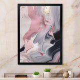 Solid Marble Paint Artwork II - Abstract Canvas Wall Art