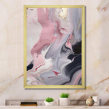 Solid Marble Paint Artwork II - Abstract Canvas Wall Art