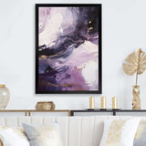 Electric Marble Ink Art II - Abstract Canvas Wall Art