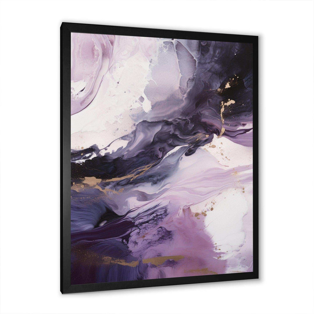 Electric Marble Ink Art II - Abstract Canvas Wall Art