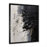 White And Black Tranquility Unleashed II - Abstract Canvas Wall Art