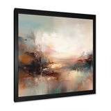 Brown Abstracted Nature I - Landscapes Canvas Wall Art