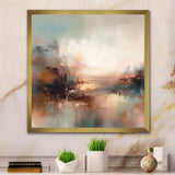 Brown Abstracted Nature I - Landscapes Canvas Wall Art