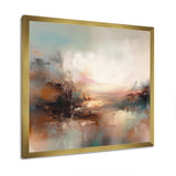 Brown Abstracted Nature I - Landscapes Canvas Wall Art