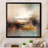 Brown Abstracted Nature III - Landscapes Canvas Wall Art