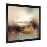 Brown Abstracted Nature III - Landscapes Canvas Wall Art