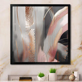 Pink Rosegold Circle Complexity I - Abstract Canvas Wall Art