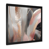 Pink Rosegold Circle Complexity I - Abstract Canvas Wall Art