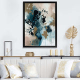 Blue Abstract Reflections III - Abstract Canvas Wall Art