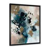 Blue Abstract Reflections III - Abstract Canvas Wall Art