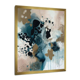 Blue Abstract Reflections III - Abstract Canvas Wall Art